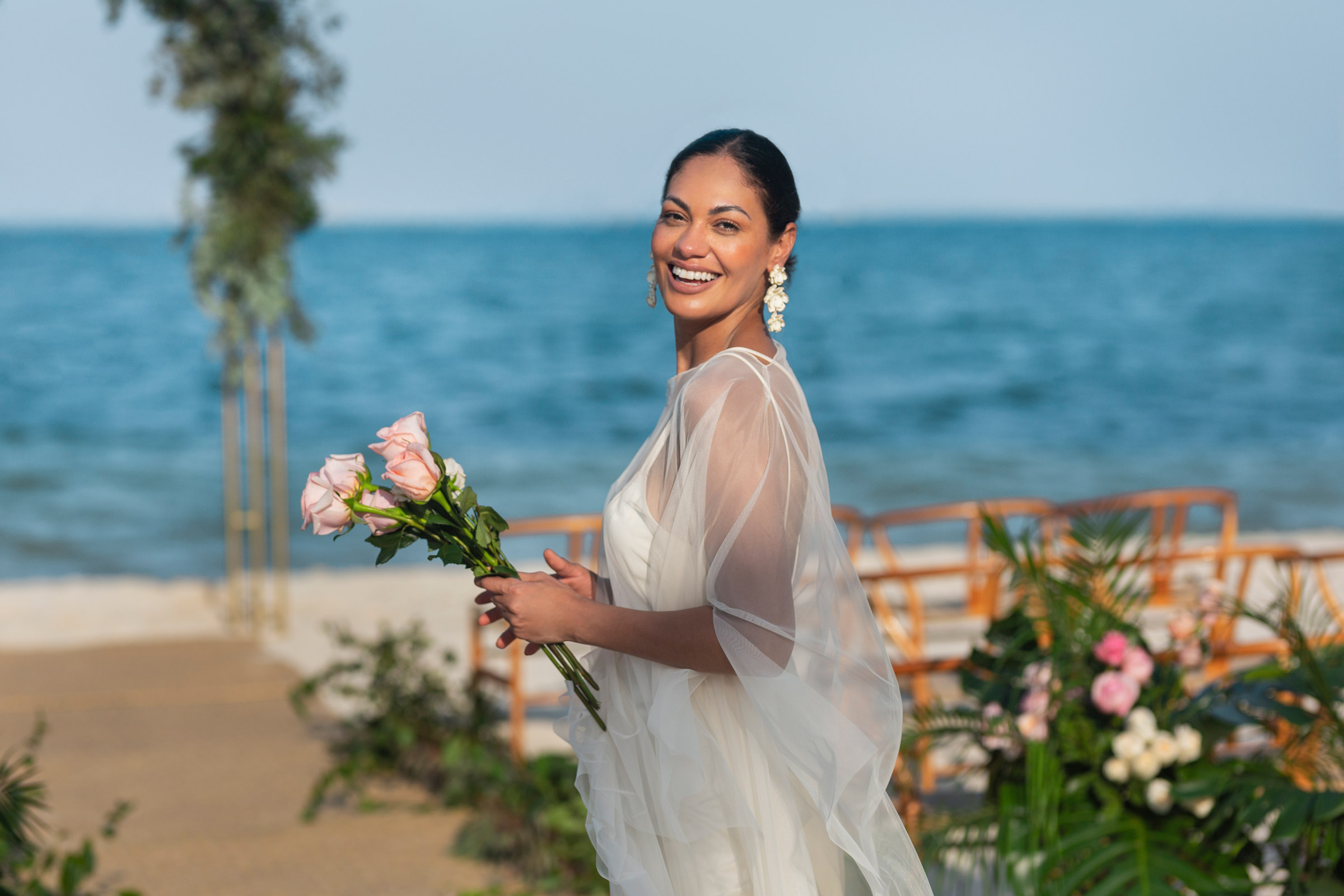 Cadres de mariage dans un centre de villégiature à Cancun