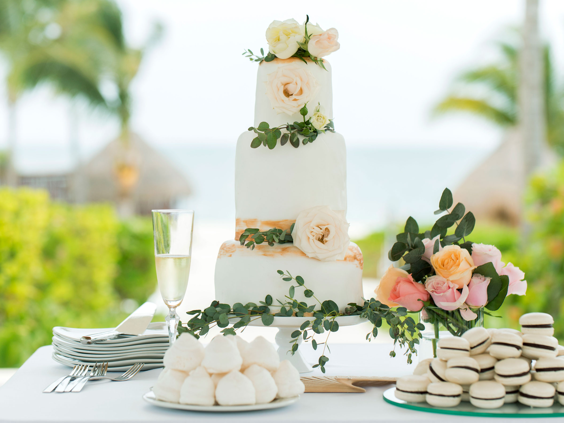 Gâteau de mariage à Cancun