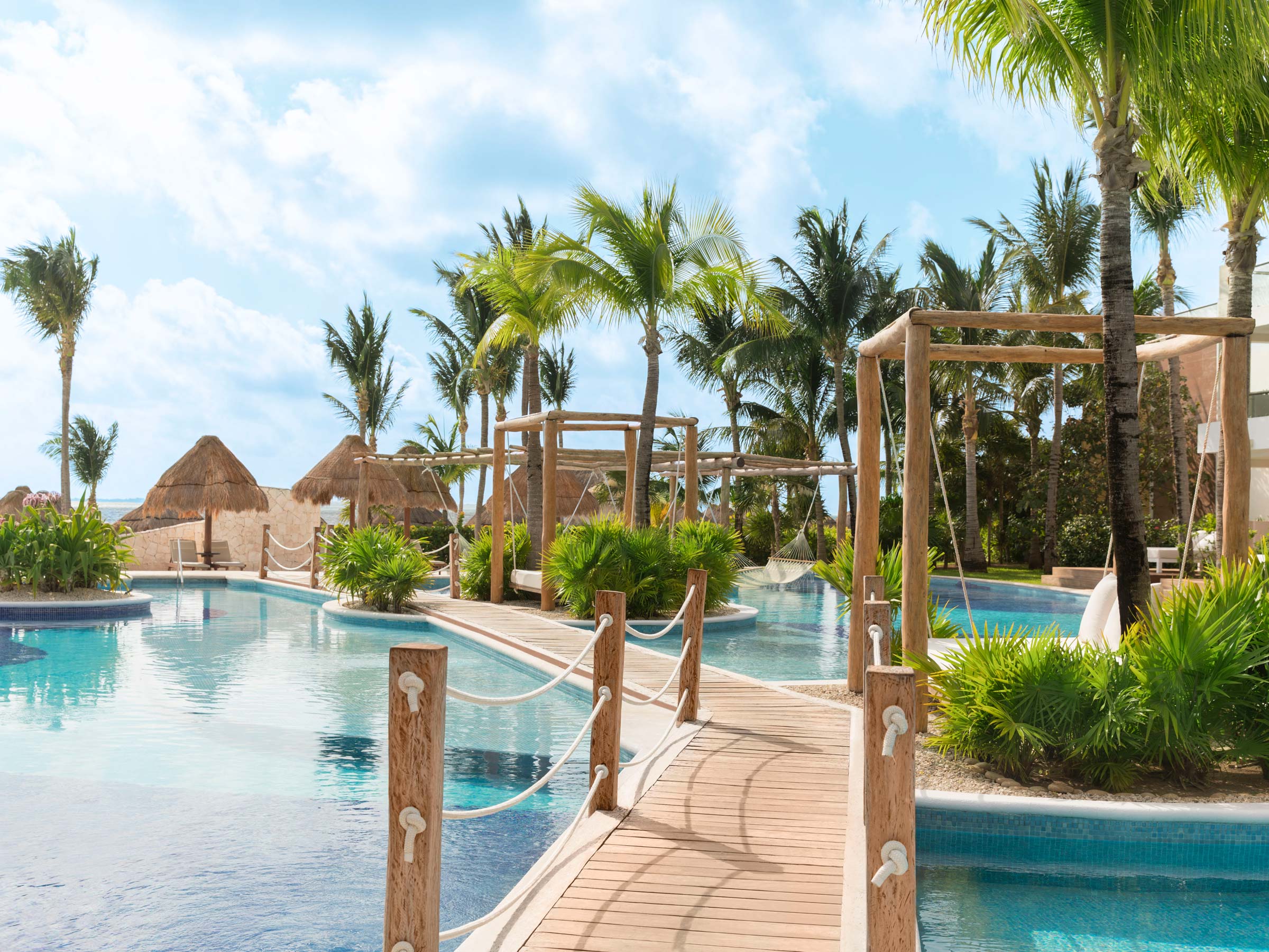 Main Pool and Gardens at Excellence Playa Mujeres